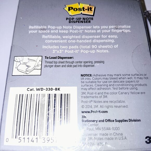 NEW - Post-it Pop-up Note Dispensers, Black (New), White (Used) - Picture 5 of 8